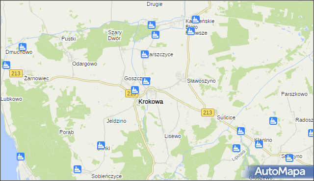 mapa Minkowice gmina Krokowa, Minkowice gmina Krokowa na mapie Targeo