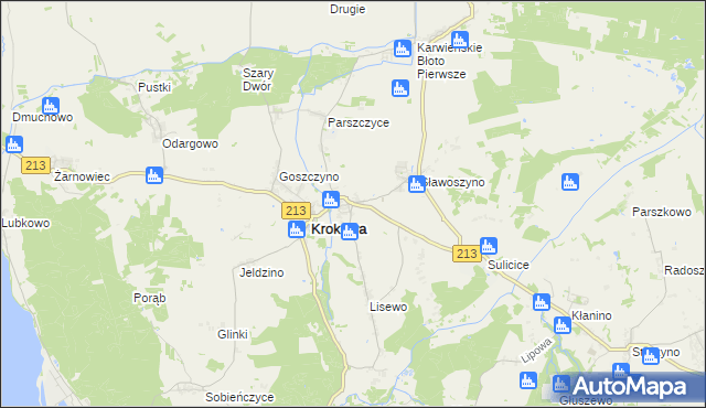 mapa Minkowice gmina Krokowa, Minkowice gmina Krokowa na mapie Targeo