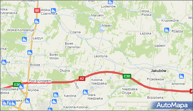 mapa Mistów, Mistów na mapie Targeo