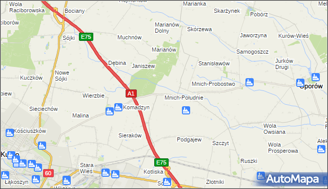 mapa Mnich-Południe, Mnich-Południe na mapie Targeo