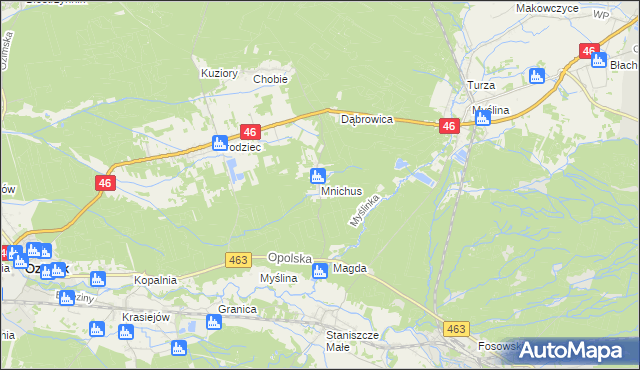 mapa Mnichus, Mnichus na mapie Targeo