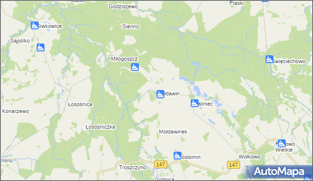 mapa Mołdawin, Mołdawin na mapie Targeo