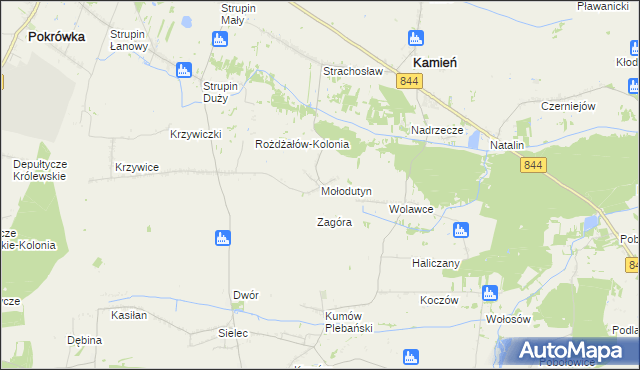 mapa Mołodutyn, Mołodutyn na mapie Targeo