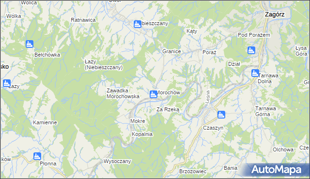 mapa Morochów, Morochów na mapie Targeo