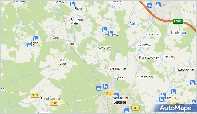mapa Morzęcin Wielki, Morzęcin Wielki na mapie Targeo