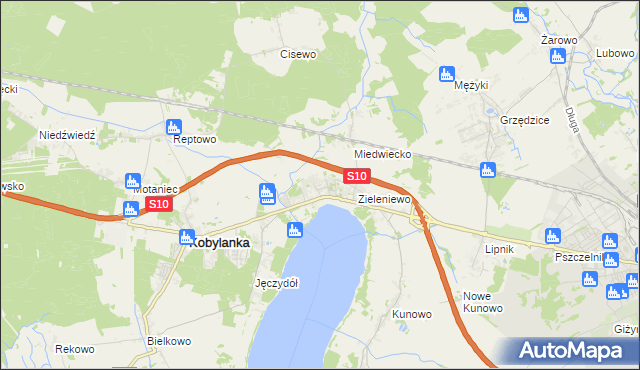 mapa Morzyczyn gmina Kobylanka, Morzyczyn gmina Kobylanka na mapie Targeo