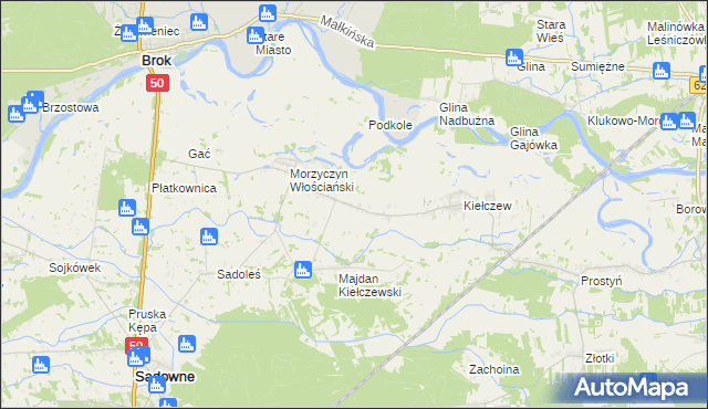 mapa Morzyczyn-Włóki, Morzyczyn-Włóki na mapie Targeo