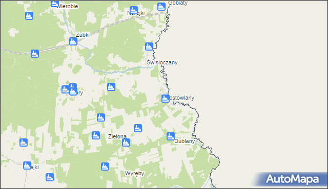 mapa Mostowlany, Mostowlany na mapie Targeo