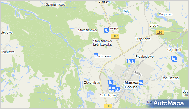 mapa Mściszewo, Mściszewo na mapie Targeo
