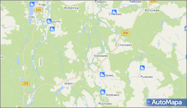 mapa Mzdowiec, Mzdowiec na mapie Targeo