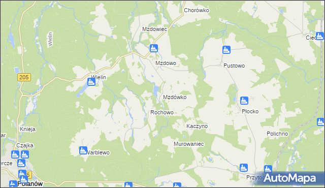 mapa Mzdówko, Mzdówko na mapie Targeo