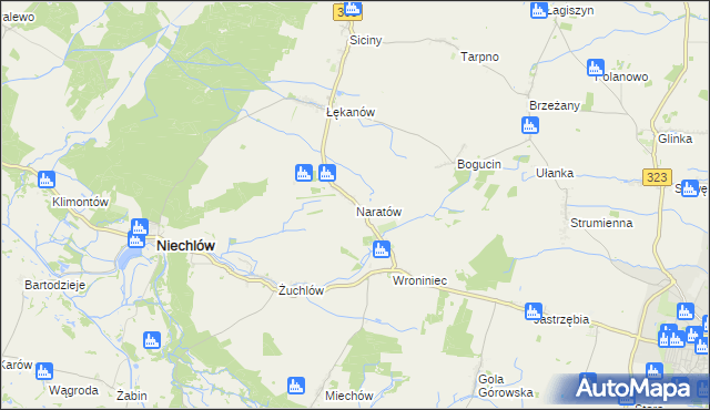 mapa Naratów, Naratów na mapie Targeo