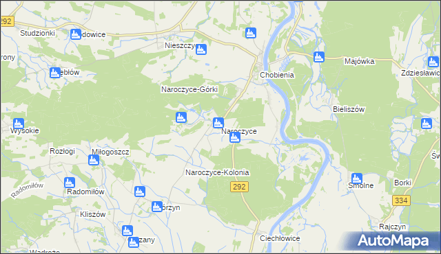 mapa Naroczyce, Naroczyce na mapie Targeo