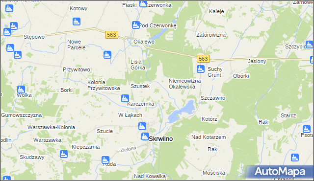 mapa Niemcowizna Szustkowska, Niemcowizna Szustkowska na mapie Targeo