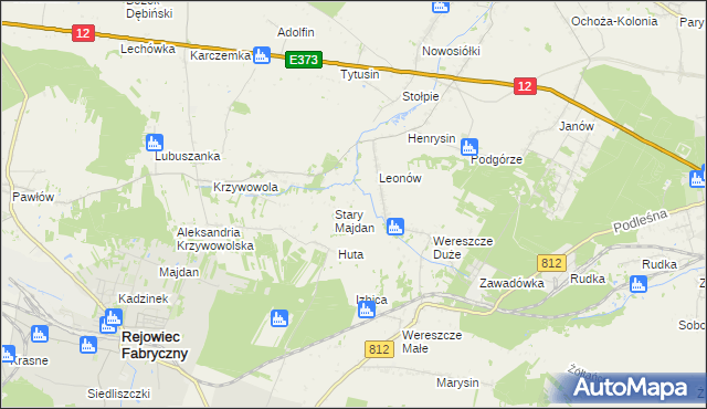 mapa Niemirów gmina Rejowiec, Niemirów gmina Rejowiec na mapie Targeo