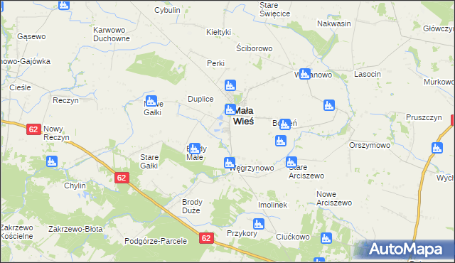 mapa Niździn, Niździn na mapie Targeo