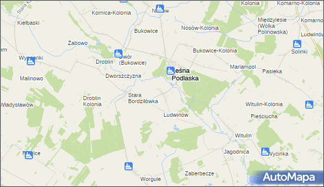 mapa Nowa Bordziłówka, Nowa Bordziłówka na mapie Targeo