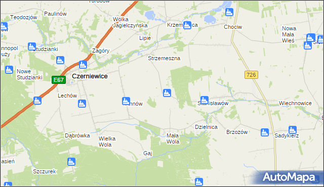 mapa Nowa Strzemeszna, Nowa Strzemeszna na mapie Targeo