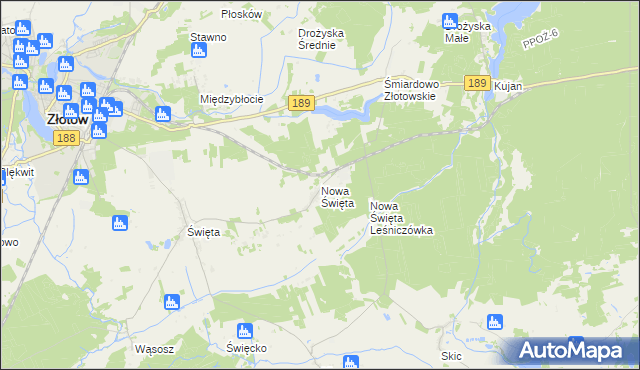 mapa Nowa Święta, Nowa Święta na mapie Targeo