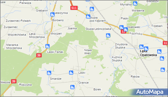 mapa Nowa Wieś gmina Trzcinica, Nowa Wieś gmina Trzcinica na mapie Targeo