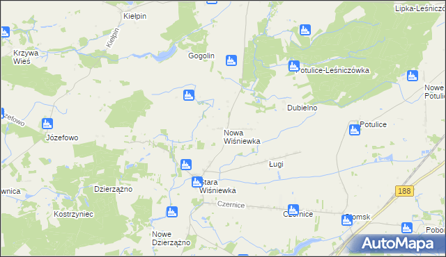 mapa Nowa Wiśniewka, Nowa Wiśniewka na mapie Targeo