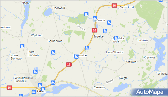 mapa Nowe Jankowice gmina Łasin, Nowe Jankowice gmina Łasin na mapie Targeo