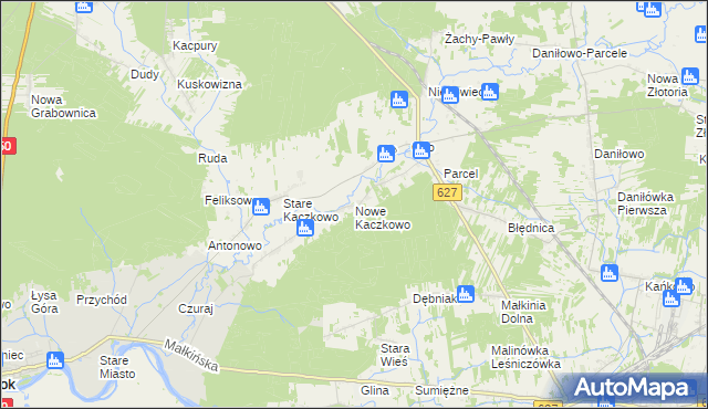 mapa Nowe Kaczkowo, Nowe Kaczkowo na mapie Targeo