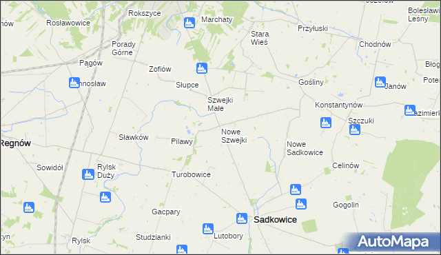 mapa Nowe Szwejki, Nowe Szwejki na mapie Targeo