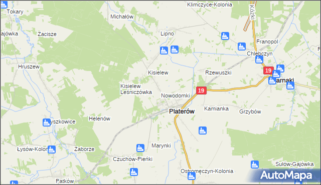 mapa Nowodomki, Nowodomki na mapie Targeo