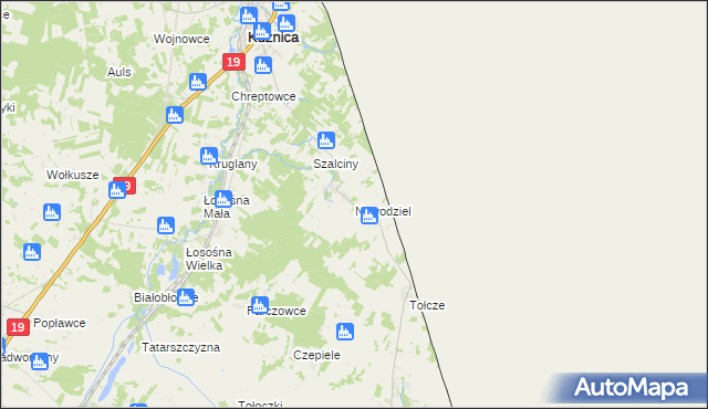 mapa Nowodziel, Nowodziel na mapie Targeo