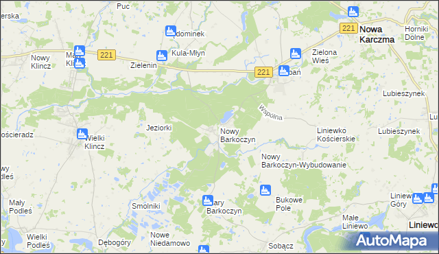 mapa Nowy Barkoczyn, Nowy Barkoczyn na mapie Targeo