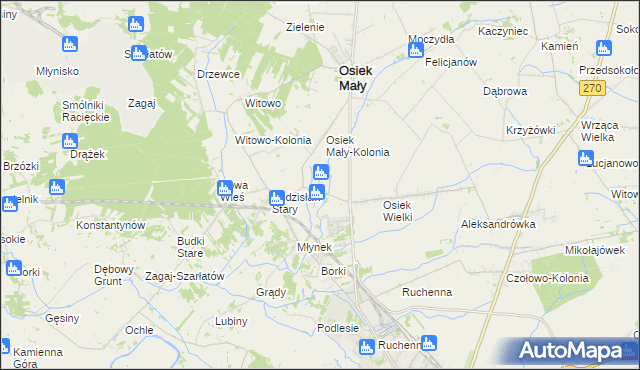 mapa Nowy Budzisław, Nowy Budzisław na mapie Targeo