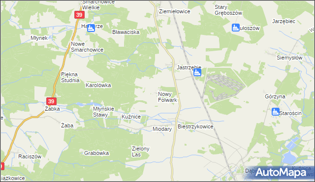 mapa Nowy Folwark gmina Namysłów, Nowy Folwark gmina Namysłów na mapie Targeo