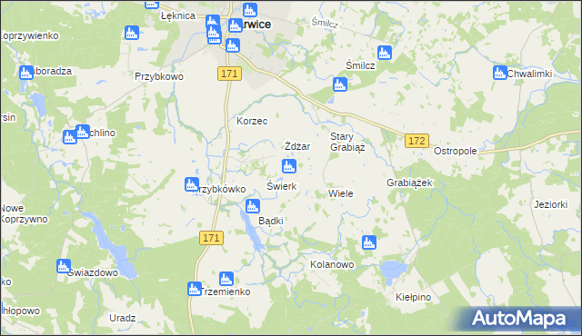 mapa Nowy Grabiąż, Nowy Grabiąż na mapie Targeo