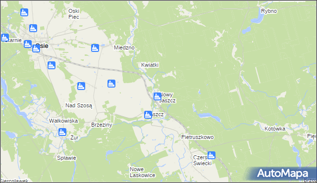 mapa Nowy Jaszcz, Nowy Jaszcz na mapie Targeo