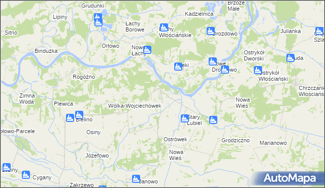 mapa Nowy Lubiel, Nowy Lubiel na mapie Targeo