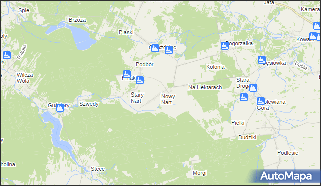 mapa Nowy Nart, Nowy Nart na mapie Targeo