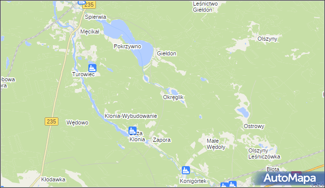 mapa Okręglik, Okręglik na mapie Targeo