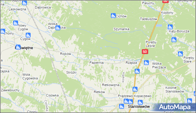 mapa Ołdakowizna, Ołdakowizna na mapie Targeo