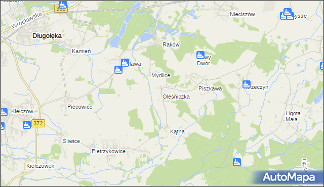 mapa Oleśniczka, Oleśniczka na mapie Targeo