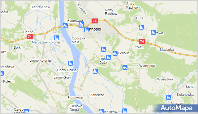 mapa Opoka Duża, Opoka Duża na mapie Targeo