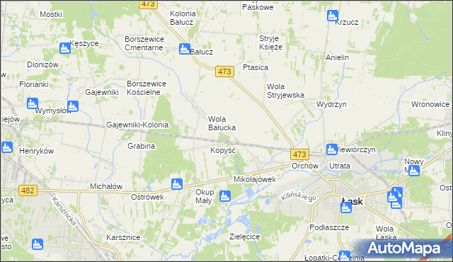 mapa Orchów-Wesółka, Orchów-Wesółka na mapie Targeo