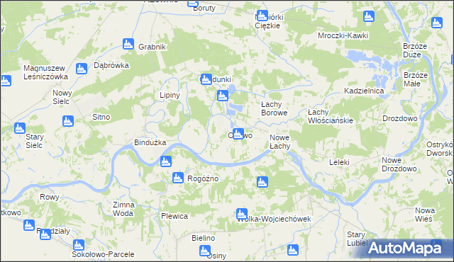 mapa Orłowo gmina Rzewnie, Orłowo gmina Rzewnie na mapie Targeo