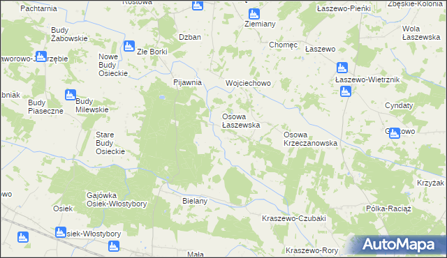 mapa Osowa Drobińska, Osowa Drobińska na mapie Targeo