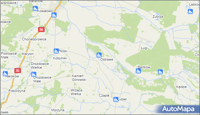 mapa Ostrawa, Ostrawa na mapie Targeo