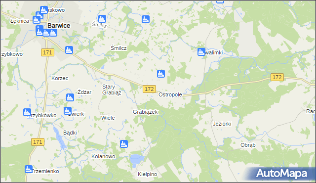 mapa Ostropole, Ostropole na mapie Targeo