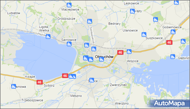 mapa Otmuchów, Otmuchów na mapie Targeo