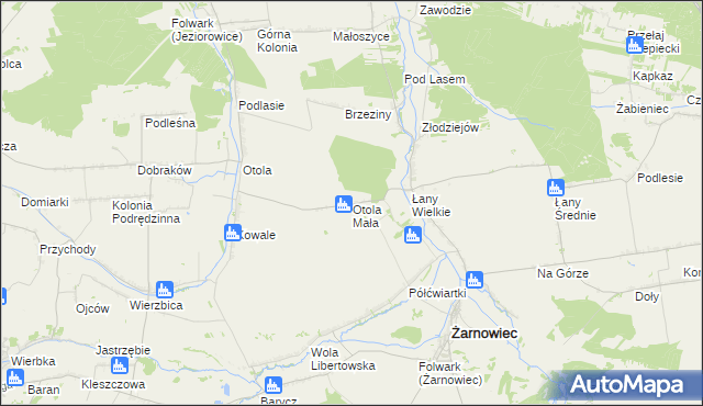 mapa Otola Mała, Otola Mała na mapie Targeo