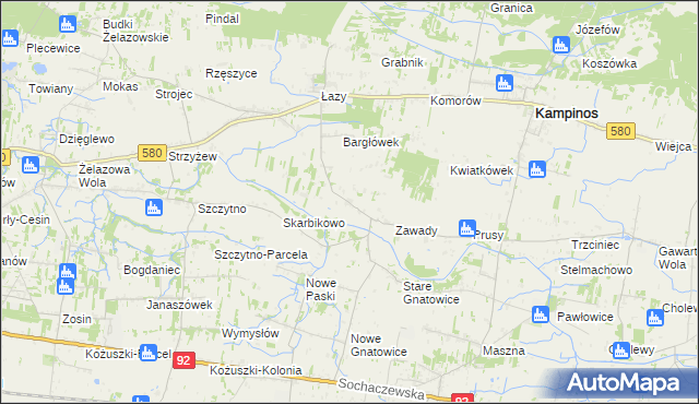 mapa Pasikonie, Pasikonie na mapie Targeo