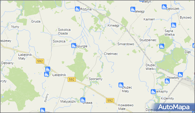 mapa Pasławki, Pasławki na mapie Targeo